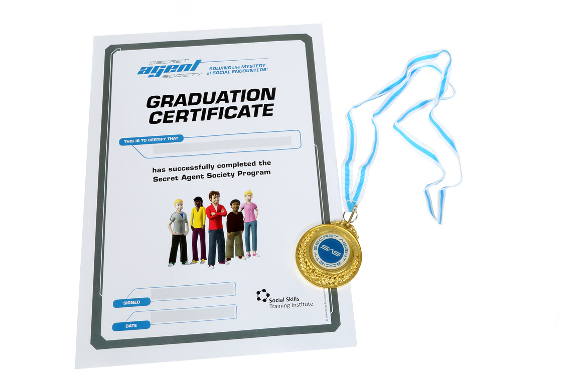 Secret Agent Society Graduation Certificate Secret Agent Society Graduation Certificate