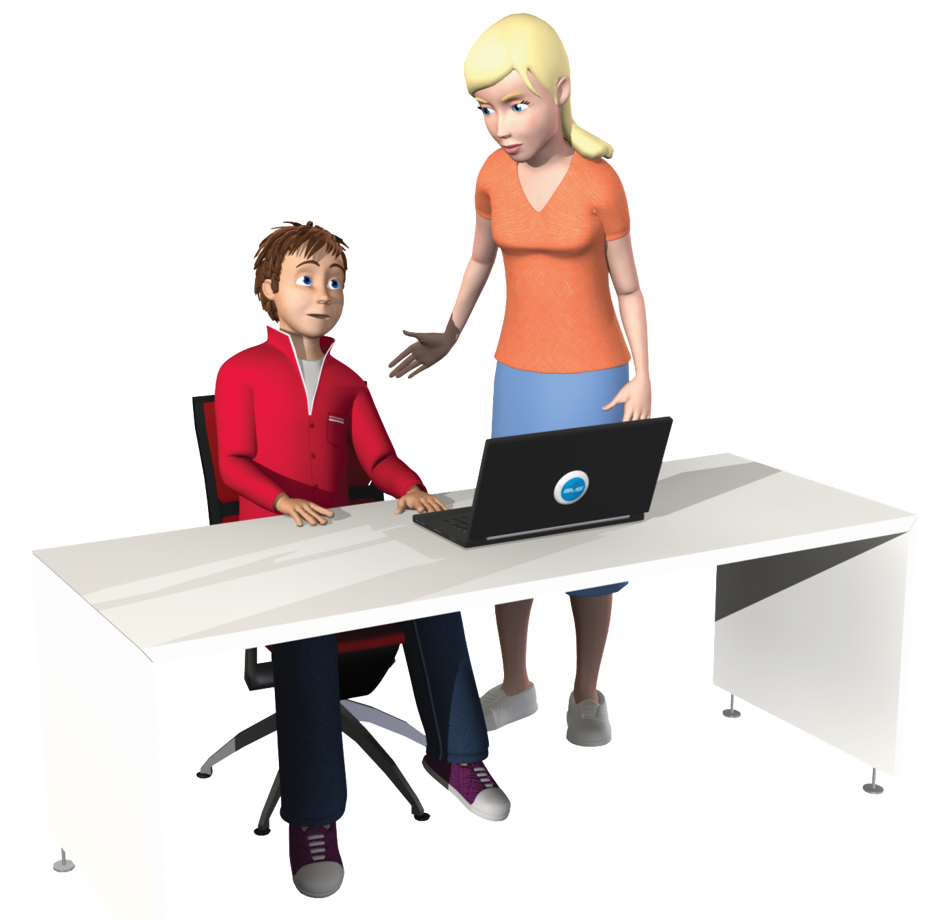Using SAS Computer Game Pack Adult mentor assist child play SAS on computer